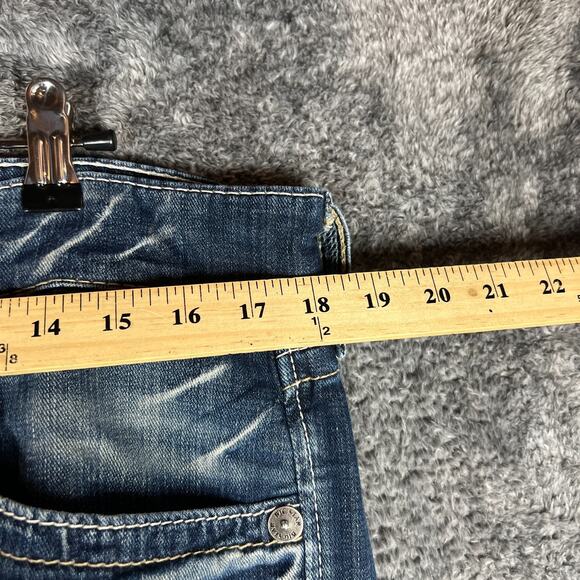 Big Star Jeans Mens 34S Fits 36x30 Union Regular Straight Medium Wash Fade Denim - Picture 6 of 10